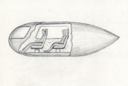 Anatoly Yunitskiy - Sketch engineering design of a passenger capsule started