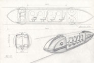 Anatoly Yunitskiy - Sketch engineering design of a self-propelled passenger carriage
