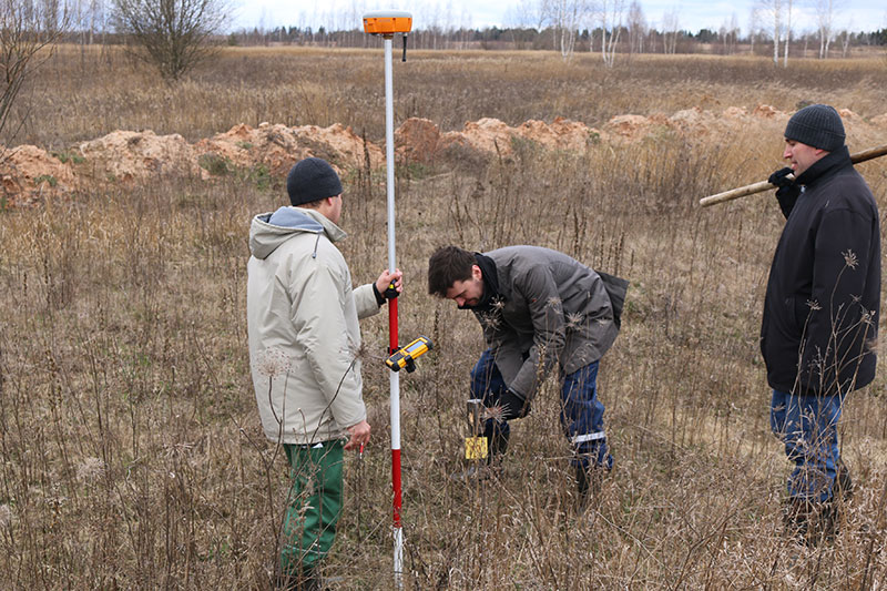 April 16 - carried out geodesic survey of the plot planned for the construction of the future EcoTechnoPark