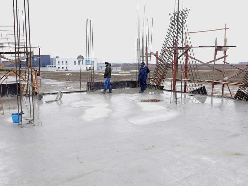 The photos from the construction site of SkyWay EcoTechnoPark where the designer supervision was held on February 3, 2016