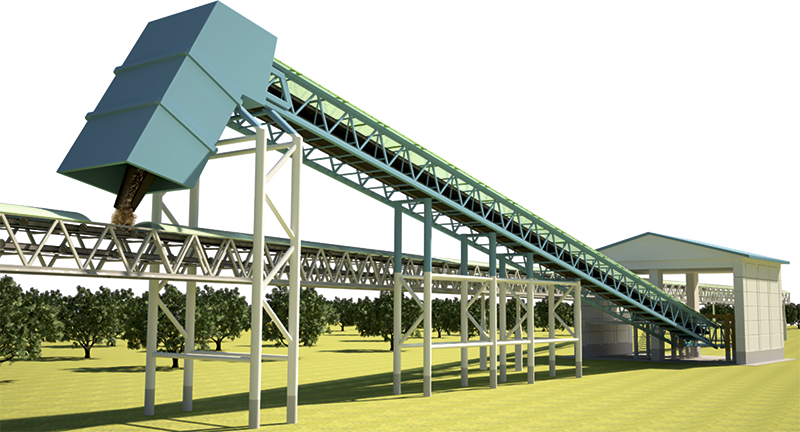 Cargo UniTrans U4-100 is loop conveyor (transporter) on wheel pairs with a turn in horizontal plane. Performance - up to 200 mln tons per year