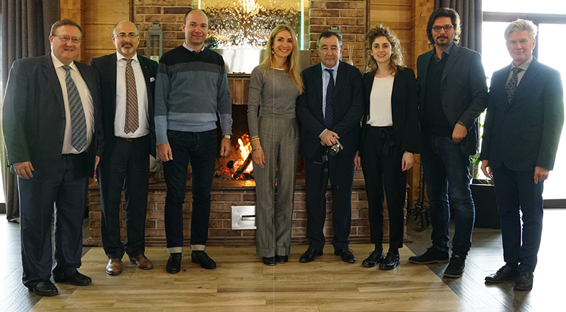 Augusto Michelotti, Secretary of State, Minister of territory, environment and tourism of San Marino, visited the Company-developer of Skyway transport