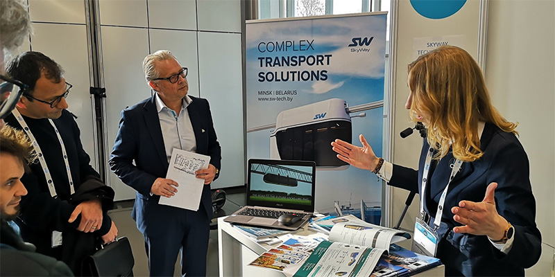 SkyWay transport at the forum InOut 2019