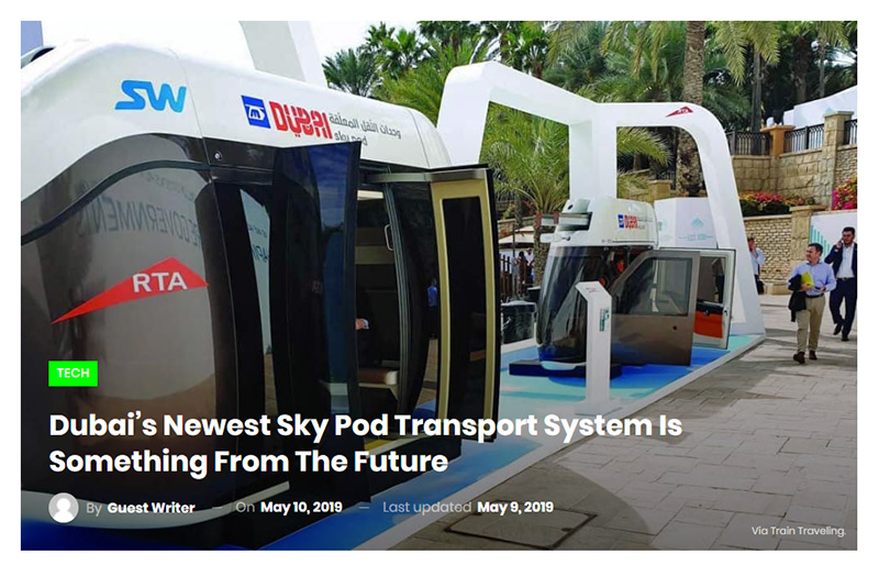 Dubai's Newest Sky Pod Transport System Is Something From The Future