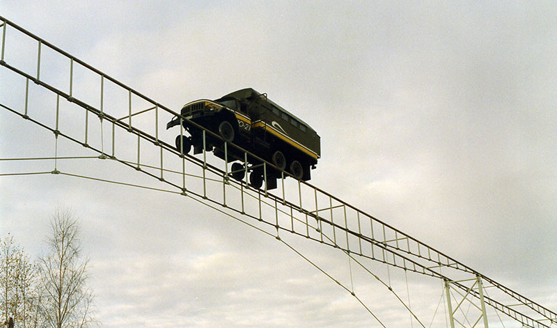 Официальная презентация испытательного полигона струнного транспорта, октябрь 2001 г.