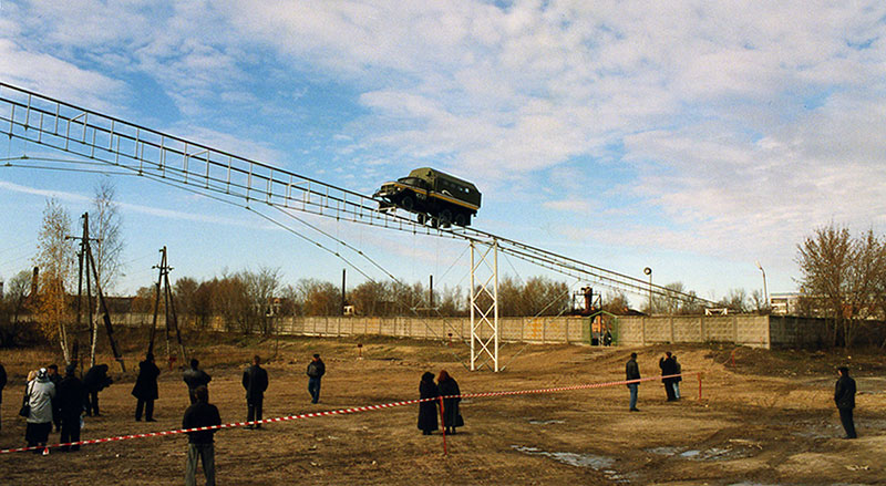 One of the moments of the official presentation of the test site