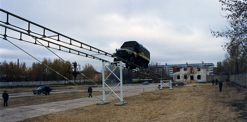 The tests with the purpose to develop motion duties of a wheeled transport module simulator on the track structure