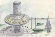 Анатолий Юницкий - концепция кольцевой пассажирской станции второго уровня, совмещенной с инфраструктурой транспортной системы