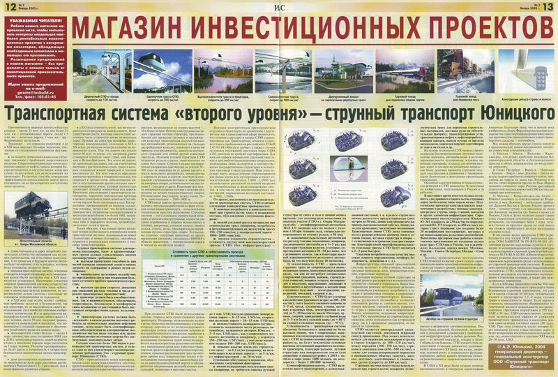 The scientific article by Anatoly Yunitskiy in international analytical newspaper Investment & Construction