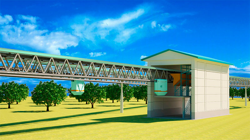 EcoTechnoPark object: loading and unloading terminal No.1 for cargo SkyWay