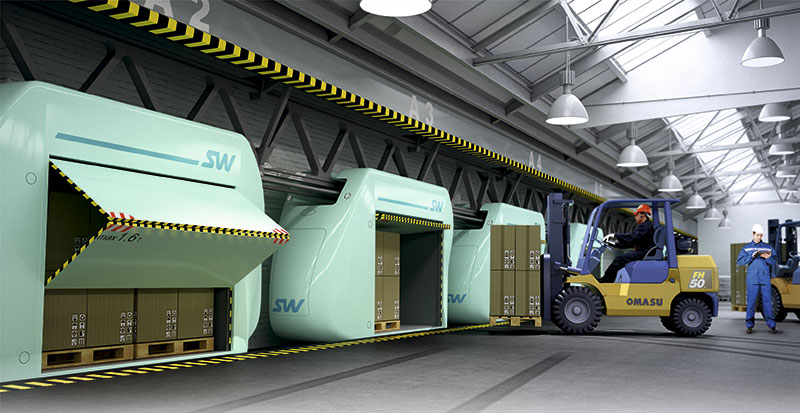 Cargo SkyWay and cargo vehicle - UniCar